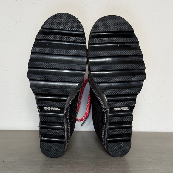 Sorel PDX Wedge Boots Gray Canvas Leather Women's Shoes Size 8.5 - Picture 8 of 8